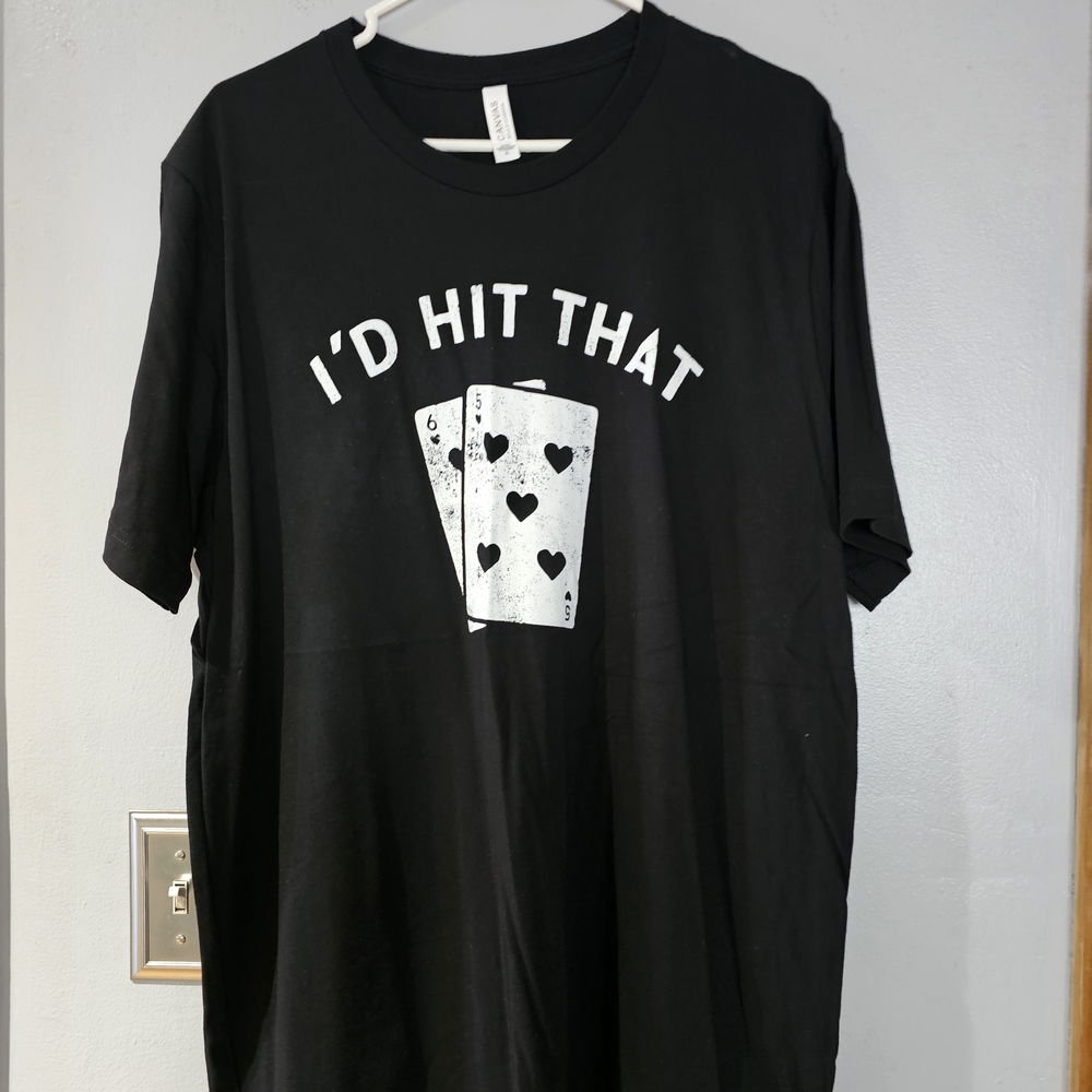 Bella Canvas Black Tee with Card Graphic